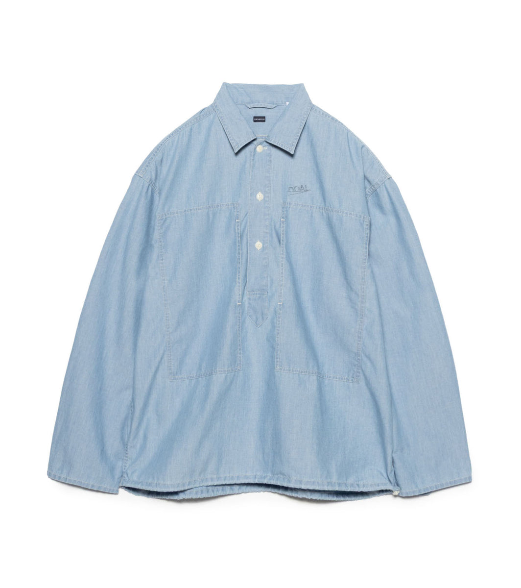 Chambray Pullover Shirt Jacket – nanamica NEW YORK
