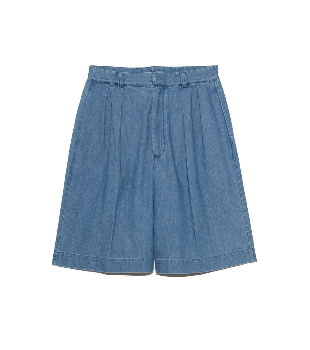 【YOURNUS】Shioko Track Bermuda Denim Takashi Murakami / kaikai kiki - TMKK Denim Bermuda Short