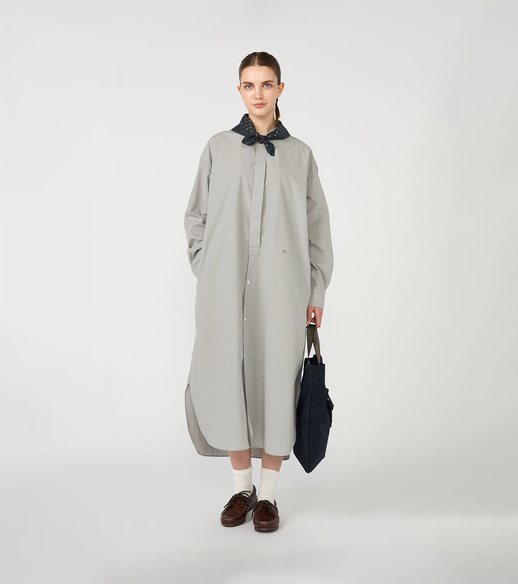 Band Collar Wind Shirt Dress – nanamica NEW YORK