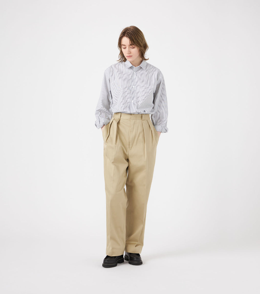 Double Pleated Chino Pants – nanamica NEW YORK