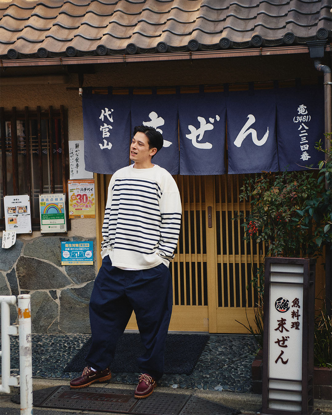 kamaさんへ nanamica boy in Daikanyama Vol. 42 Suezen and washi knit