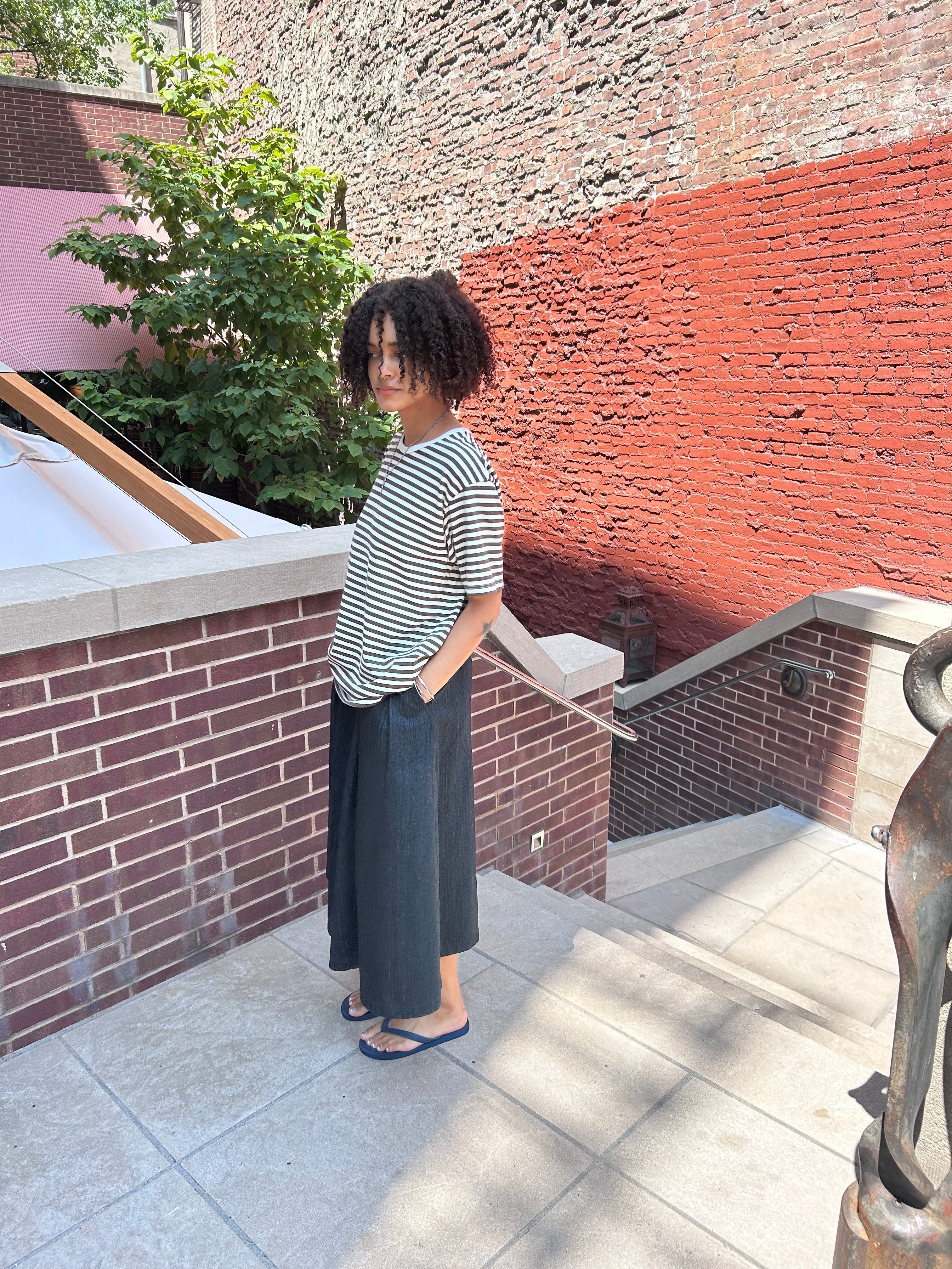 nanamica FW25 - COOLMAX Stripe Jersey Tee – nanamica NEW YORK
