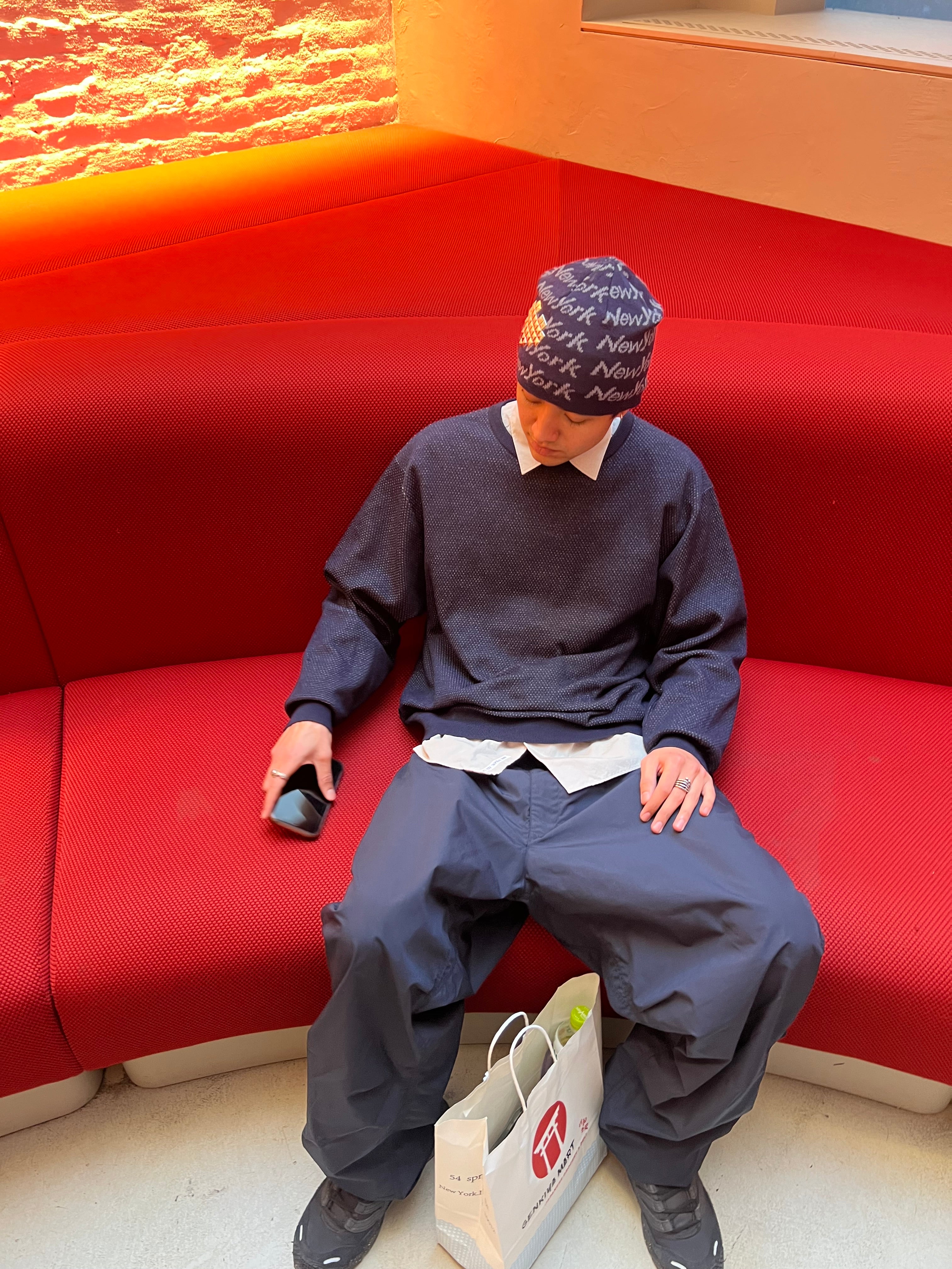 パンツ Dunst SS24 WIDE SLACKS (UDPA4B226 WHITE) Off-White Wide Leg Straight Pants in Pure Cotton