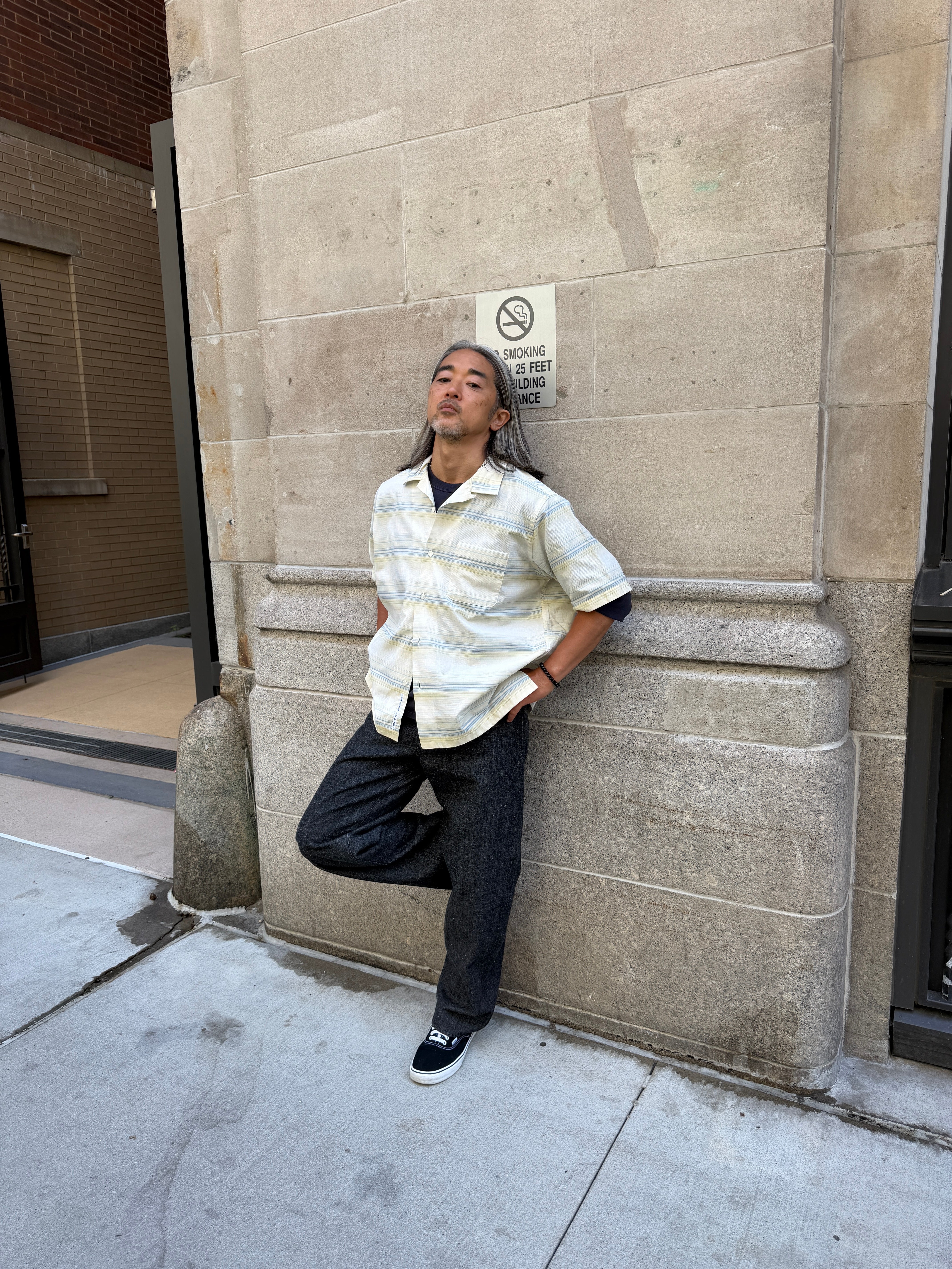 nanamica SS26 -Open Collar Pique S/S Shirt – nanamica NEW YORK