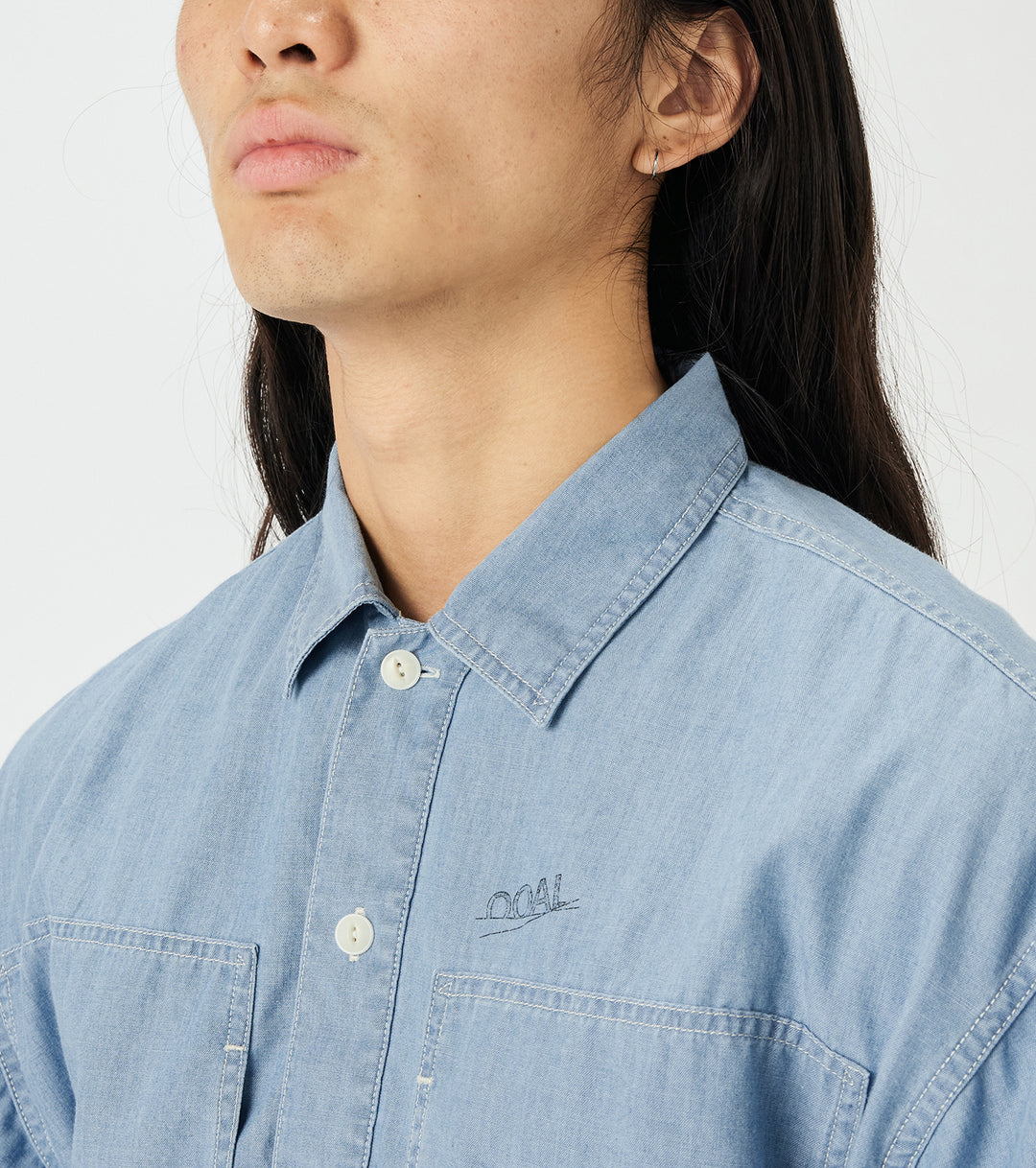 Chambray Pullover Shirt Jacket – nanamica NEW YORK