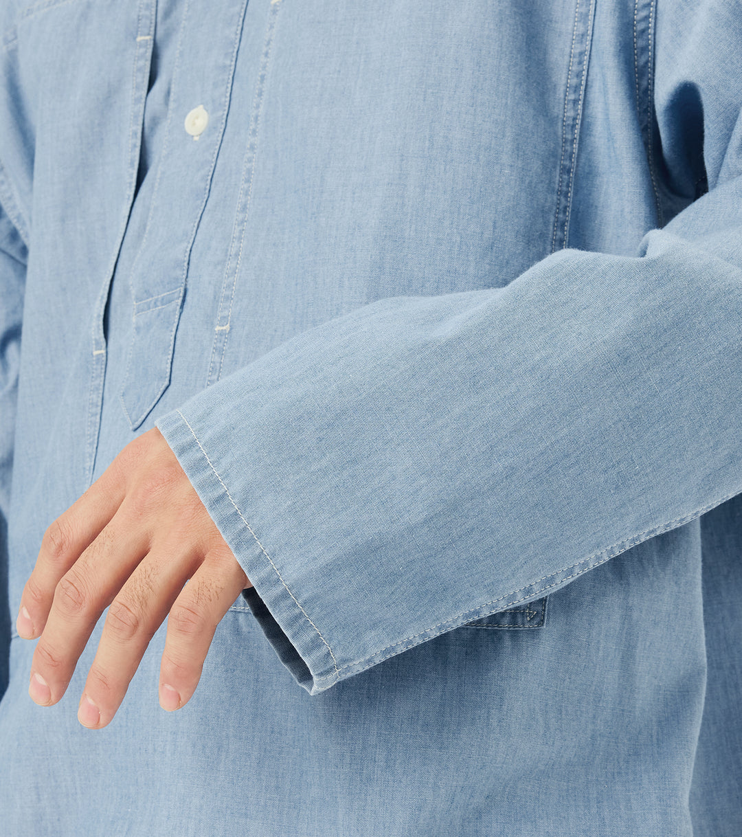Chambray Pullover Shirt Jacket – nanamica NEW YORK