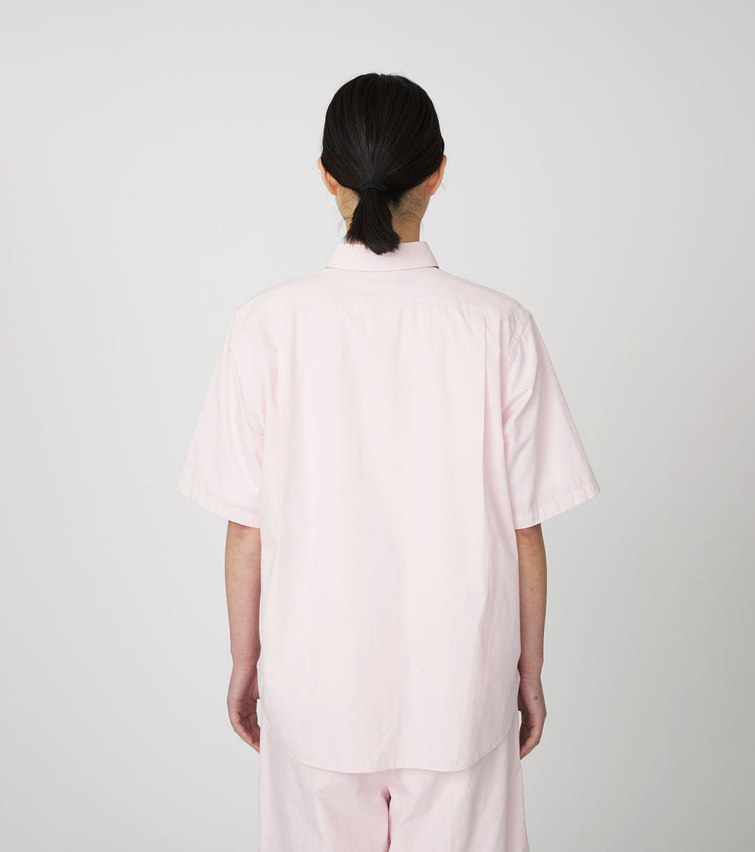 【BAON】Purging String Collar Wind Jumper nanamica Regular Collar Stripe Wind Shirt, Sax, Small, SS23