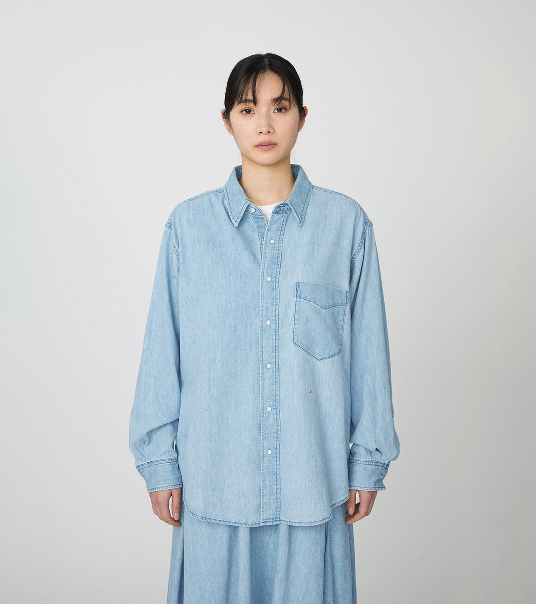 Regular Collar Light Denim Shirt – nanamica NEW YORK