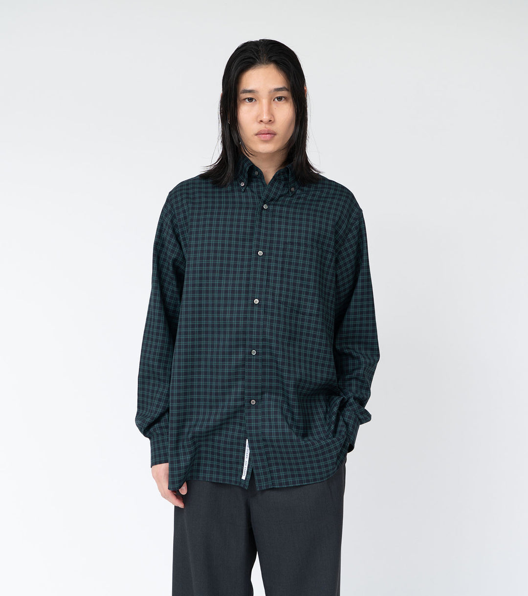 Button Down Wool Plaid Shirt – nanamica NEW YORK