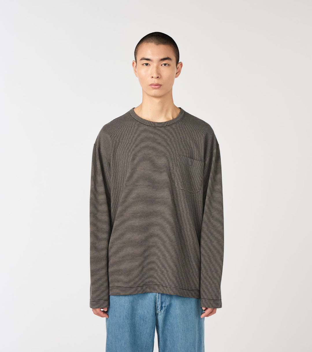Micro Stripe Pocket L/S Tee – nanamica NEW YORK