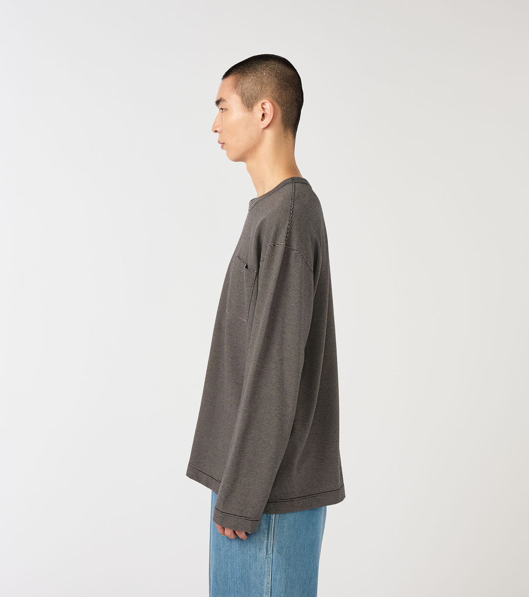 Micro Stripe Pocket L/S Tee – nanamica NEW YORK