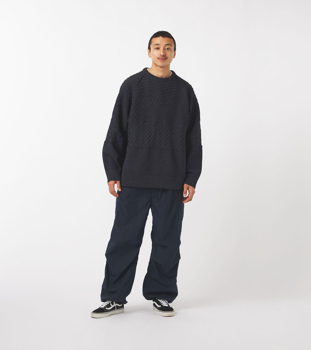 トップス nanamica 7G Crew Neck Sweater Crew Neck Sweater – nanamica NEW YORK