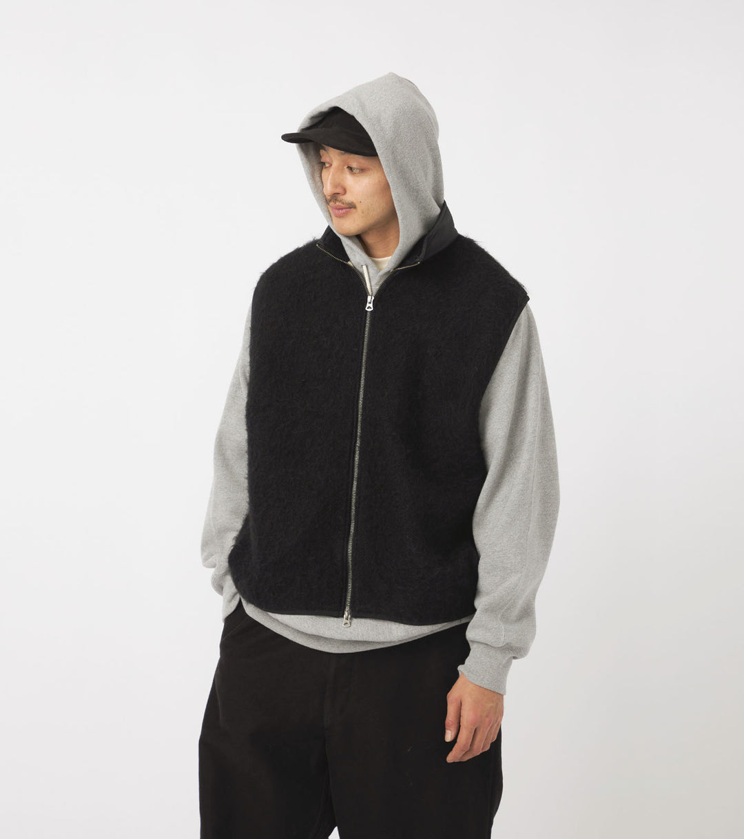 Zip-Up Mohair Vest – nanamica NEW YORK