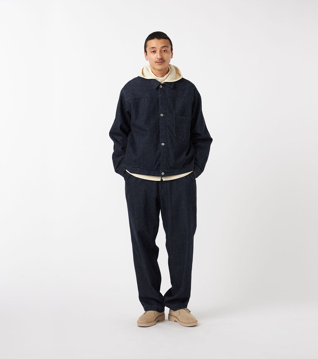 ジャケット・アウター nanamica Denim Short Field Coat SUBS124 Short Denim Jacket – nanamica NEW YORK