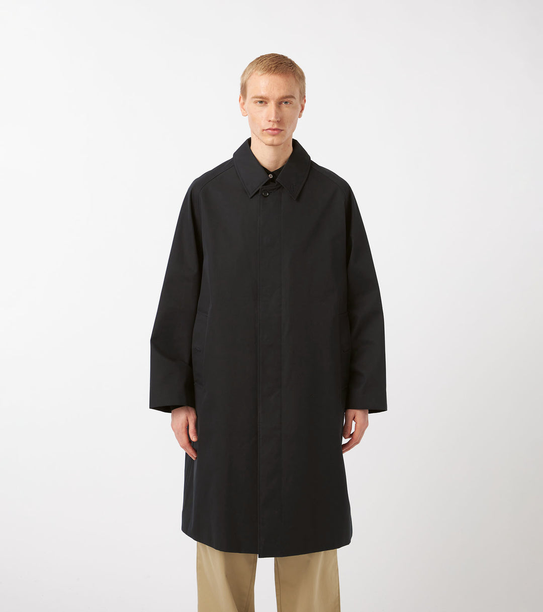 【25SS】2L Cotton GORE-TEX Balmacaan Coat 2L Cotton GORE-TEX Balmacaan Coat – nanamica NEW YORK