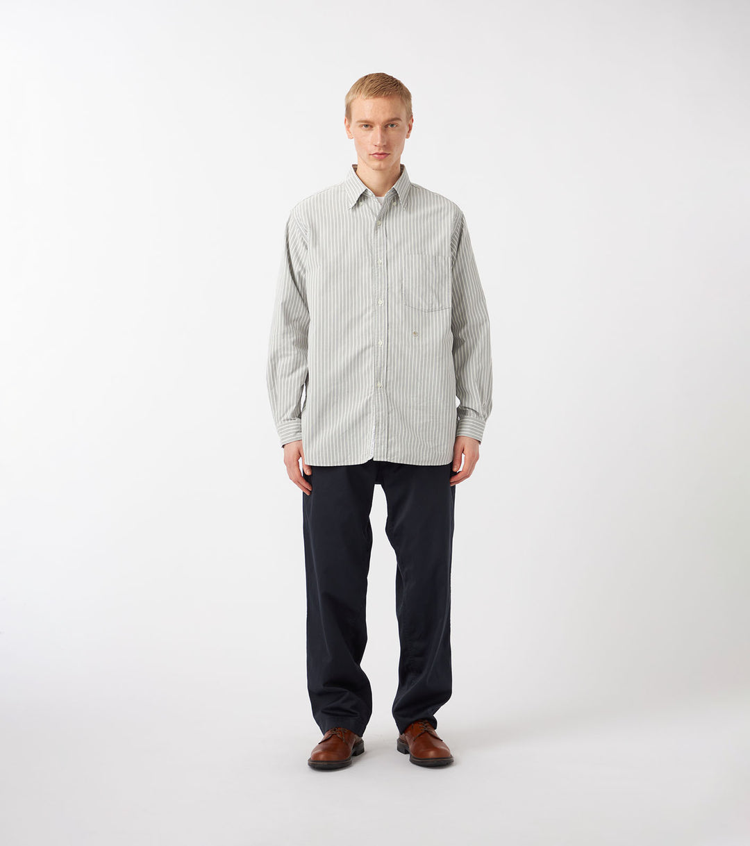 トップス Button Down Stripe Wind Shirt Button Down Stripe Wind Shirt – nanamica NEW YORK