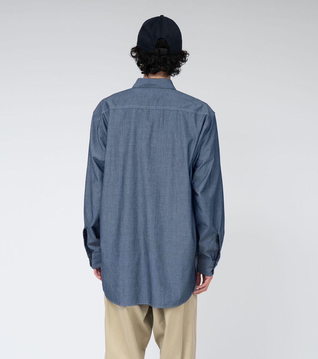 トップス nanamica band collar chambray shirt nanamica SS23 -Regular Collar Chambray Shirt – nanamica NEW YORK
