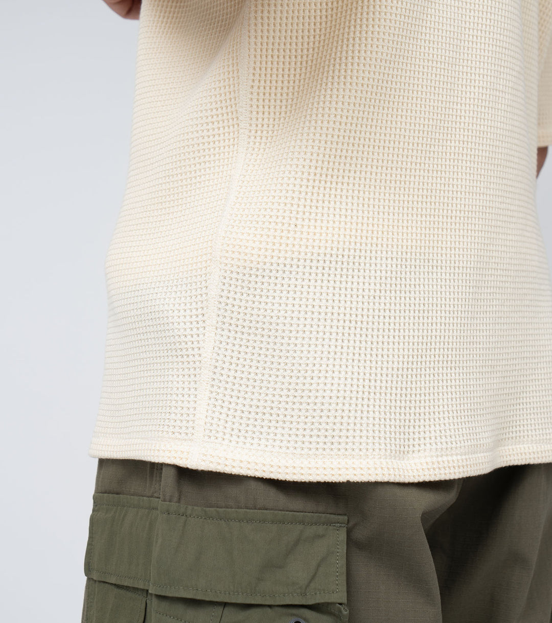 Henry Neck Thermal Sweat Tee – nanamica NEW YORK Henry Neck Thermal Sweat Tee – nanamica NEW YORK