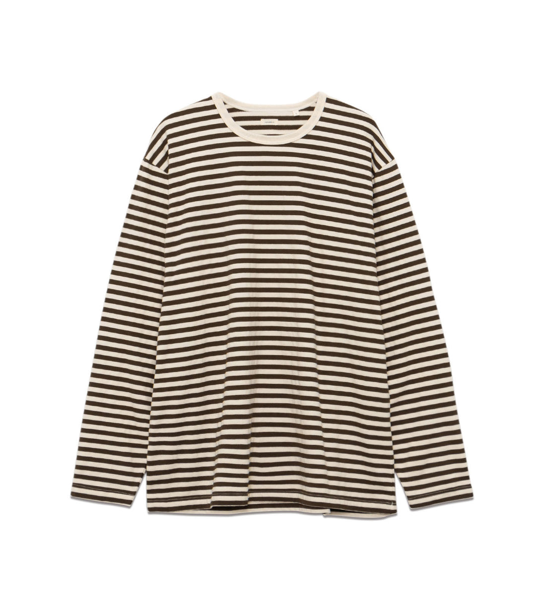 トップス nanamica COOLMAX Stripe Jersey L/S Tee Nanamica COOLMAX Stripe Jersey L/S Tee Navy x White - Made