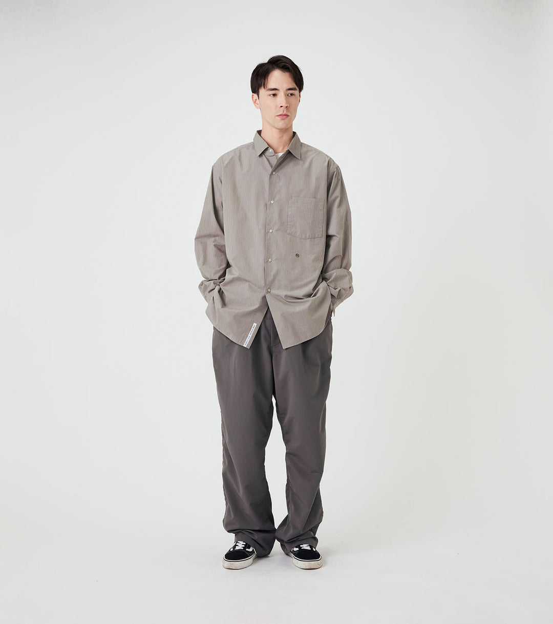 Coming Soon] Regular Collar Striped Wind Shirt – nanamica NEW YORK