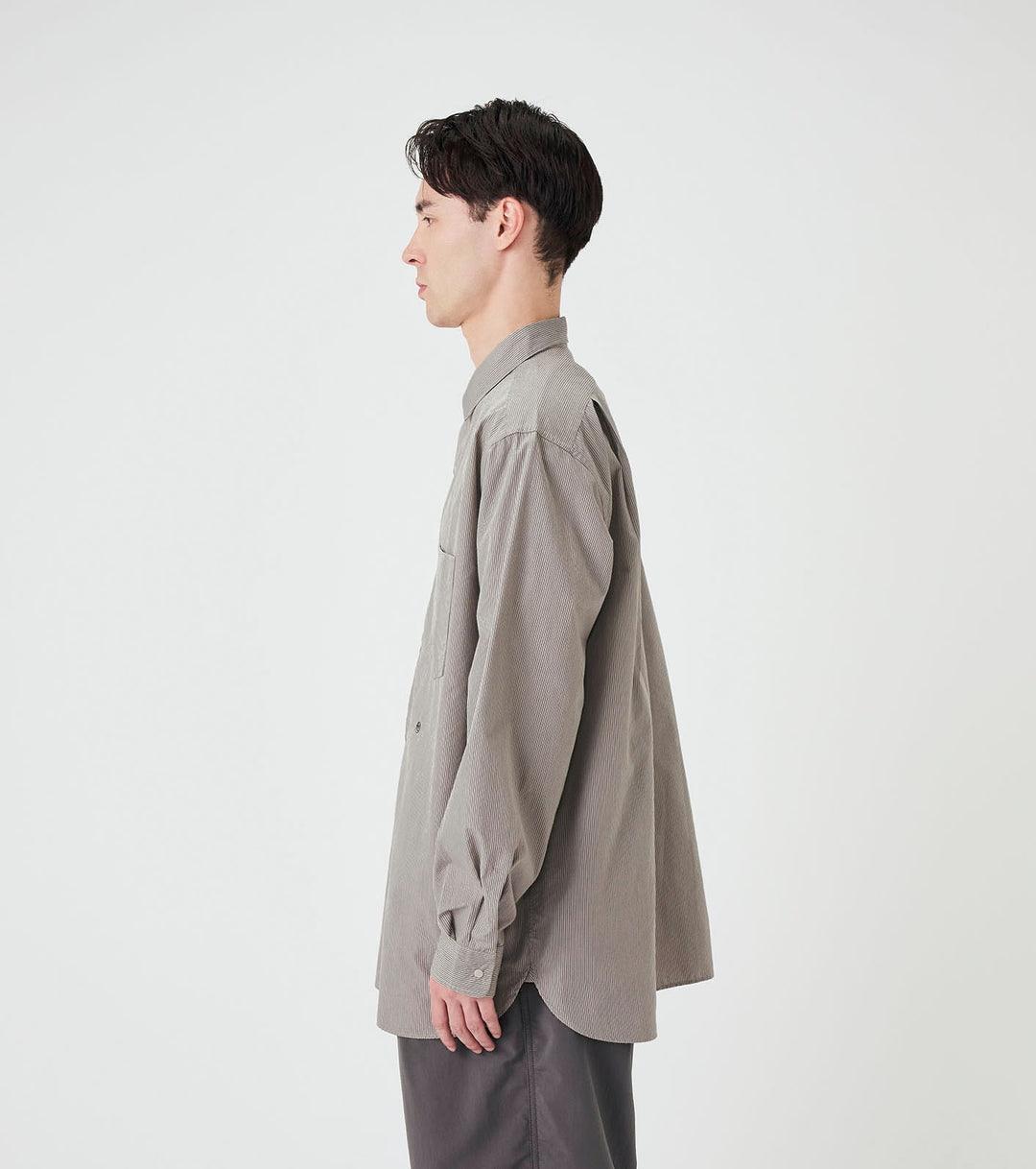 Coming Soon] Regular Collar Striped Wind Shirt – nanamica NEW YORK