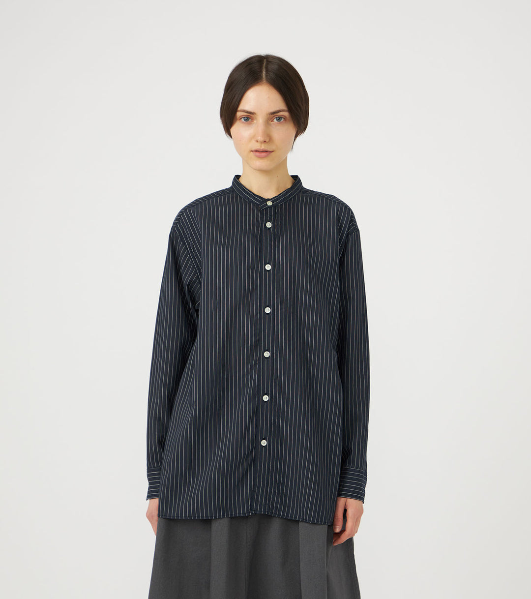 Coming Soon] Band Collar Shirt – nanamica NEW YORK