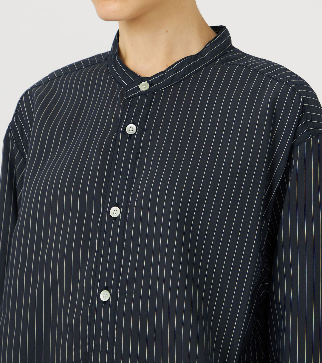 Coming Soon] Band Collar Shirt – nanamica NEW YORK
