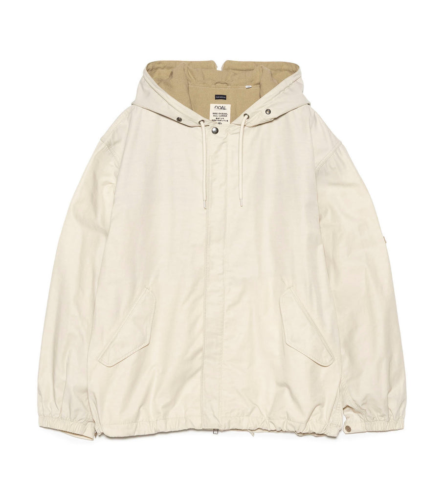 m*様 DEFORM DOCKING NYLON JACKET Ivory m*様 DEFORM DOCKING NYLON JACKET Ivory DEFORM DOCKING NYLON JACKET