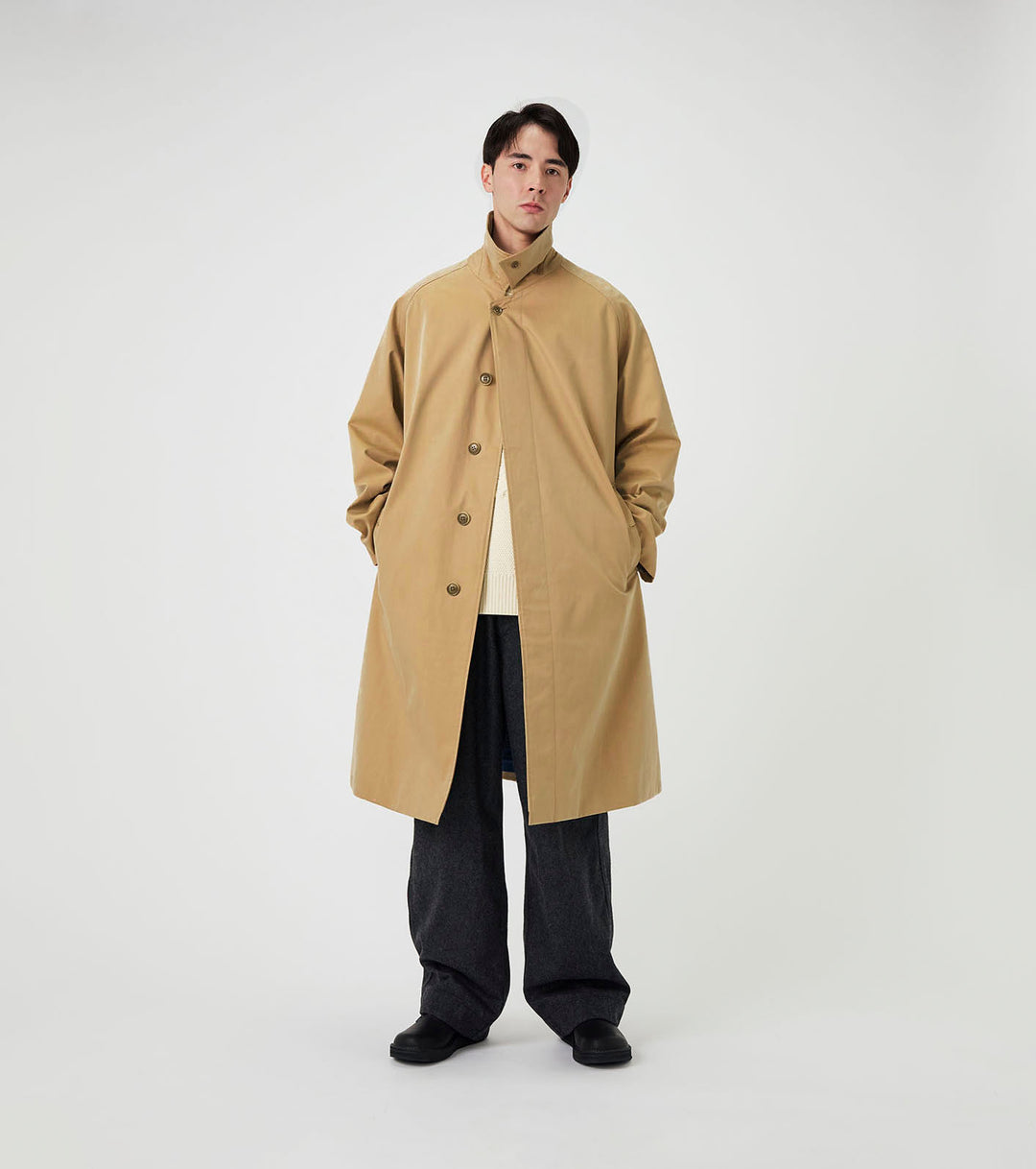 ナナミカ2L Cotton GORE-TEX Balmacaan Coat Coming Soon] 2L Cotton GORE-TEX Balmacaan Coat – nanamica NEW YORK