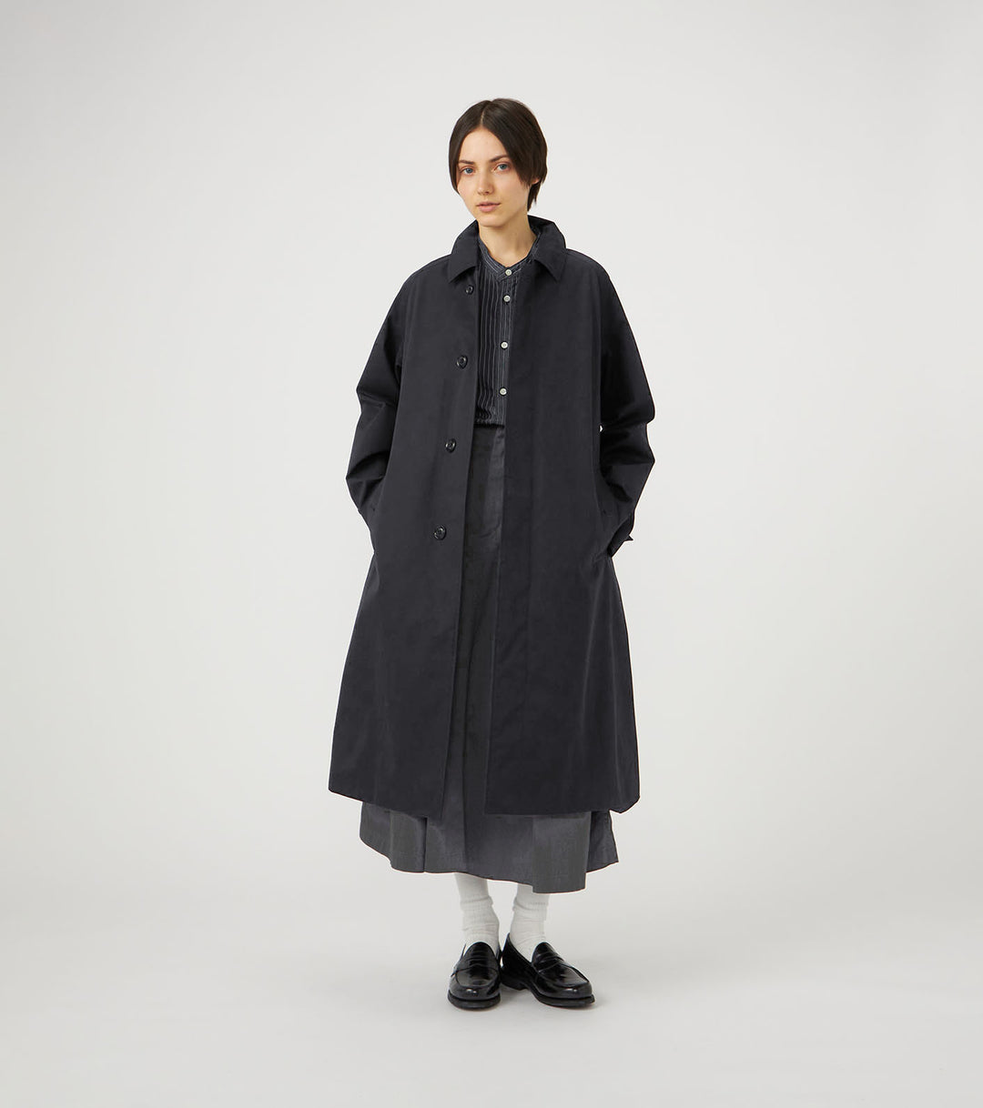 ナナミカ2L Cotton GORE-TEX Balmacaan Coat Coming Soon] 2L Cotton GORE-TEX Balmacaan Coat – nanamica NEW YORK
