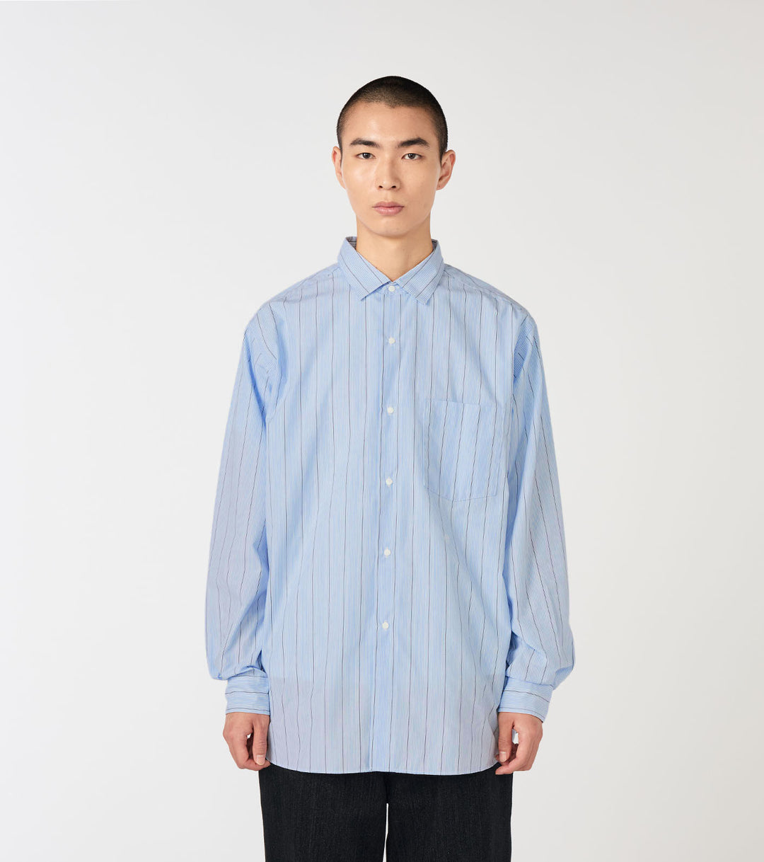 Regular Collar Stripe Wind Shirt – nanamica NEW YORK