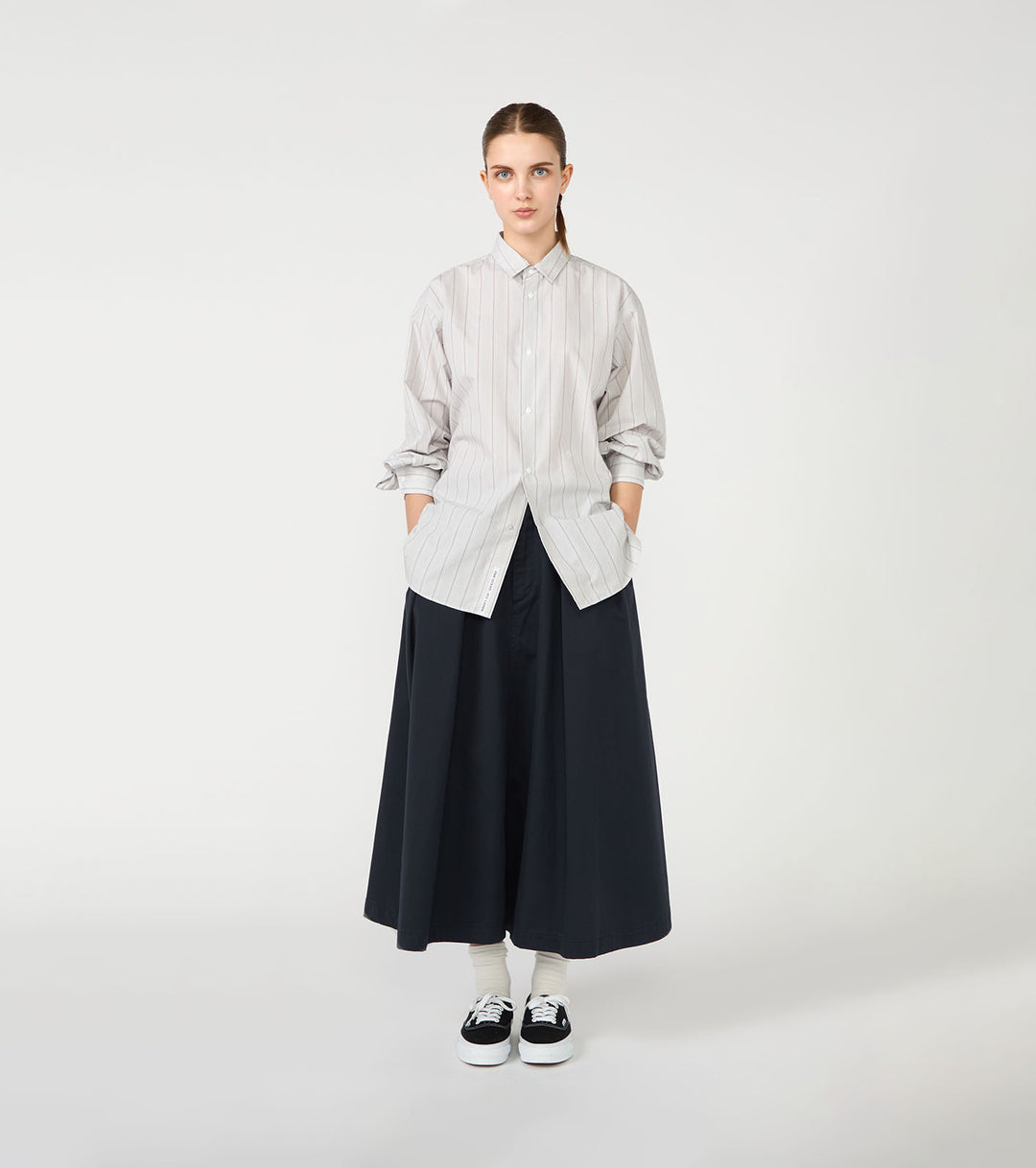 Regular Collar Stripe Wind Shirt – nanamica NEW YORK