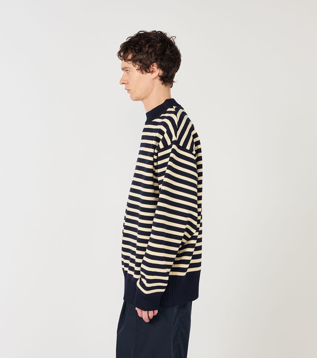 Mock Neck Stripe Sweater – nanamica NEW YORK