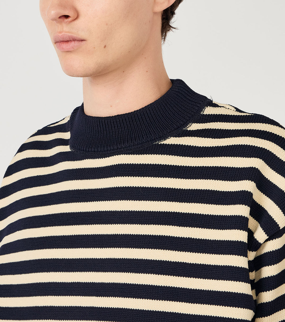 Mock Neck Stripe Sweater – nanamica NEW YORK
