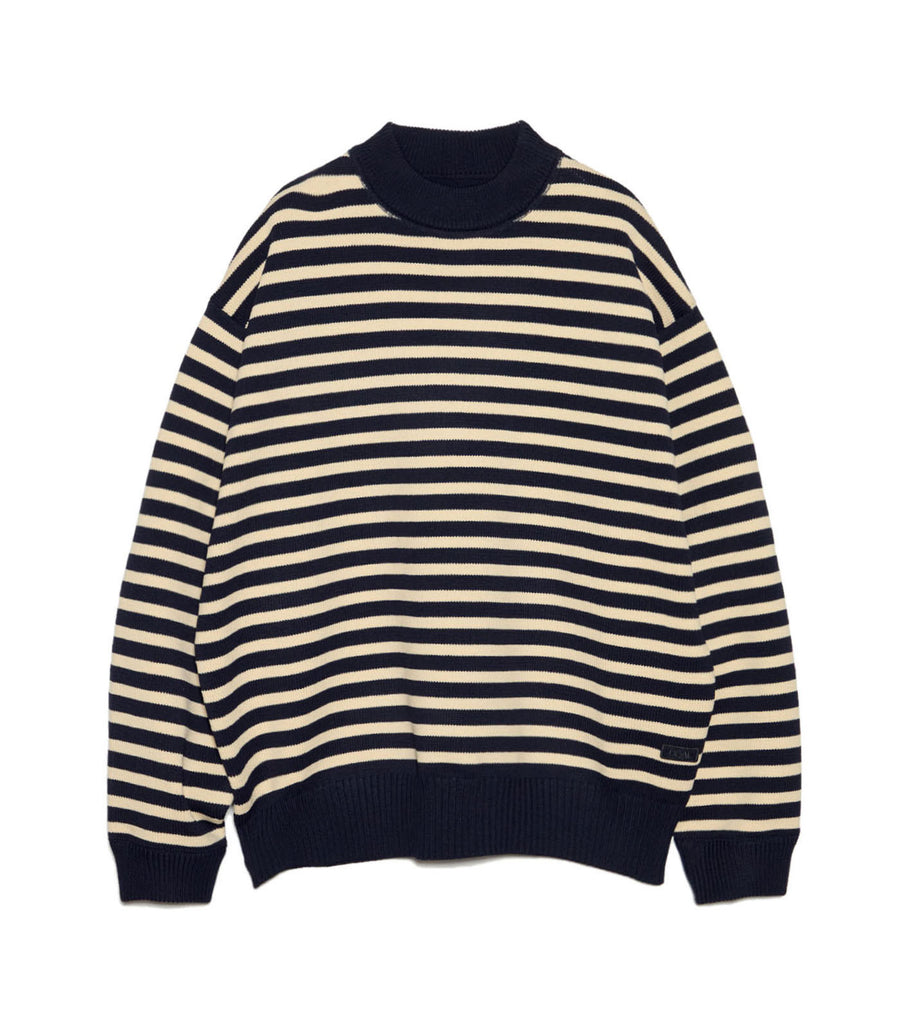 Mock Neck Stripe Sweater – nanamica NEW YORK