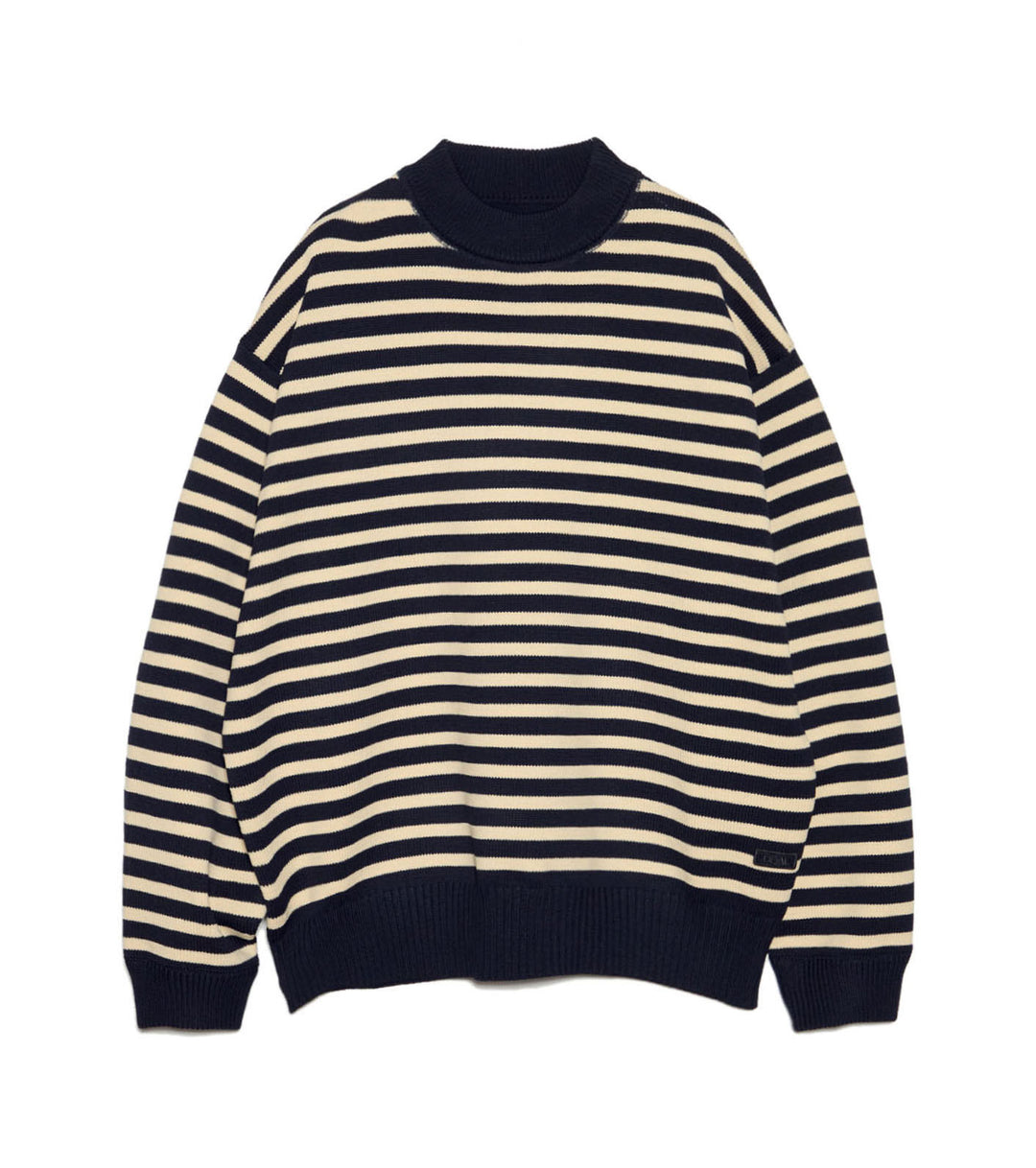 Mock Neck Stripe Sweater – nanamica NEW YORK