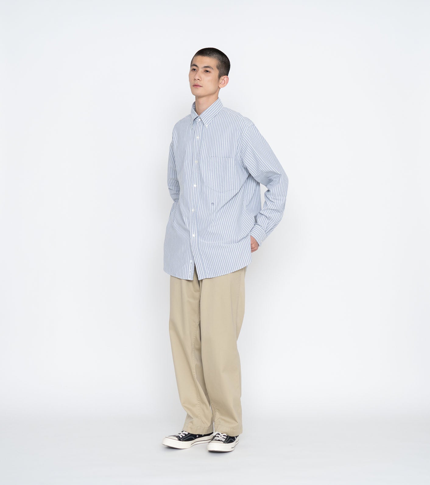 Button Down Stripe Wind Shirt – nanamica NEW YORK