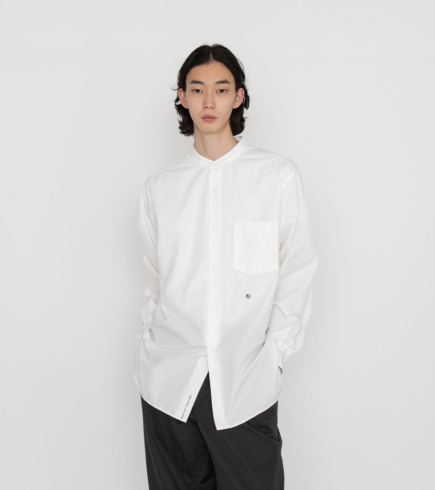 ナナミカ Band Collar Wind Shirt サイズM - トップス