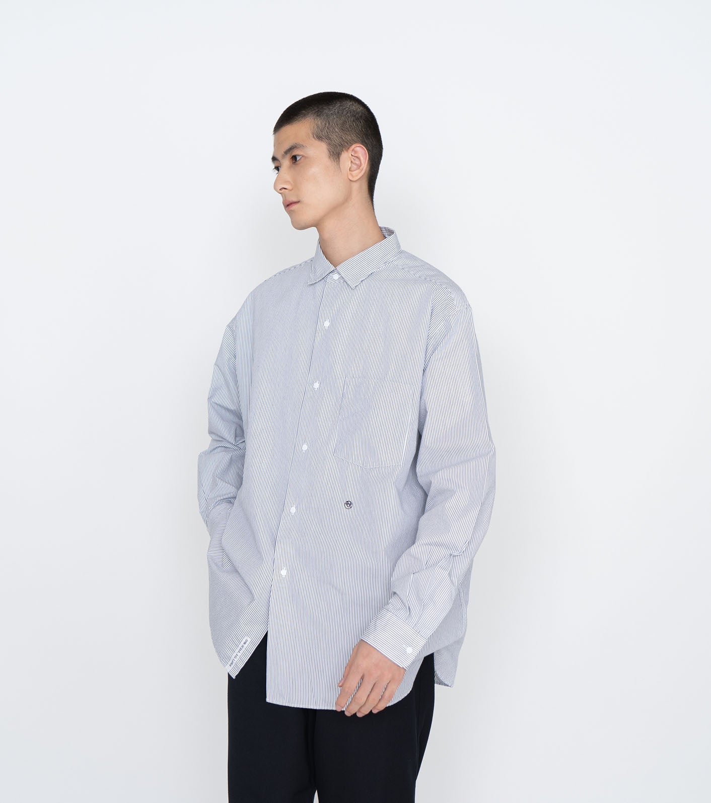 Regular Collar Stripe Wind Shirt – nanamica NEW YORK