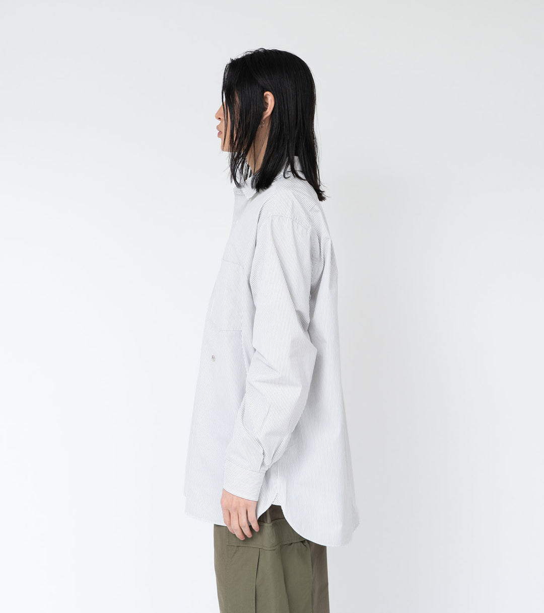 Regular Collar Stripe Wind Shirt – nanamica NEW YORK