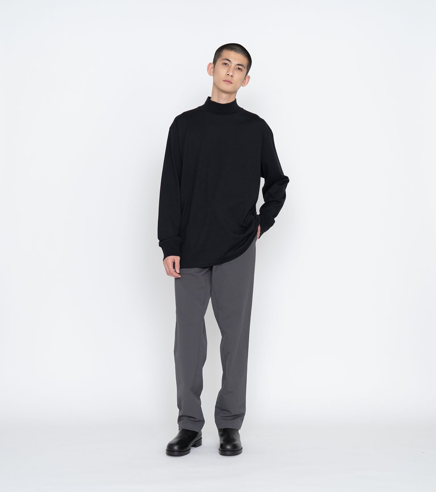 L/S Mock Neck Tee – nanamica NEW YORK