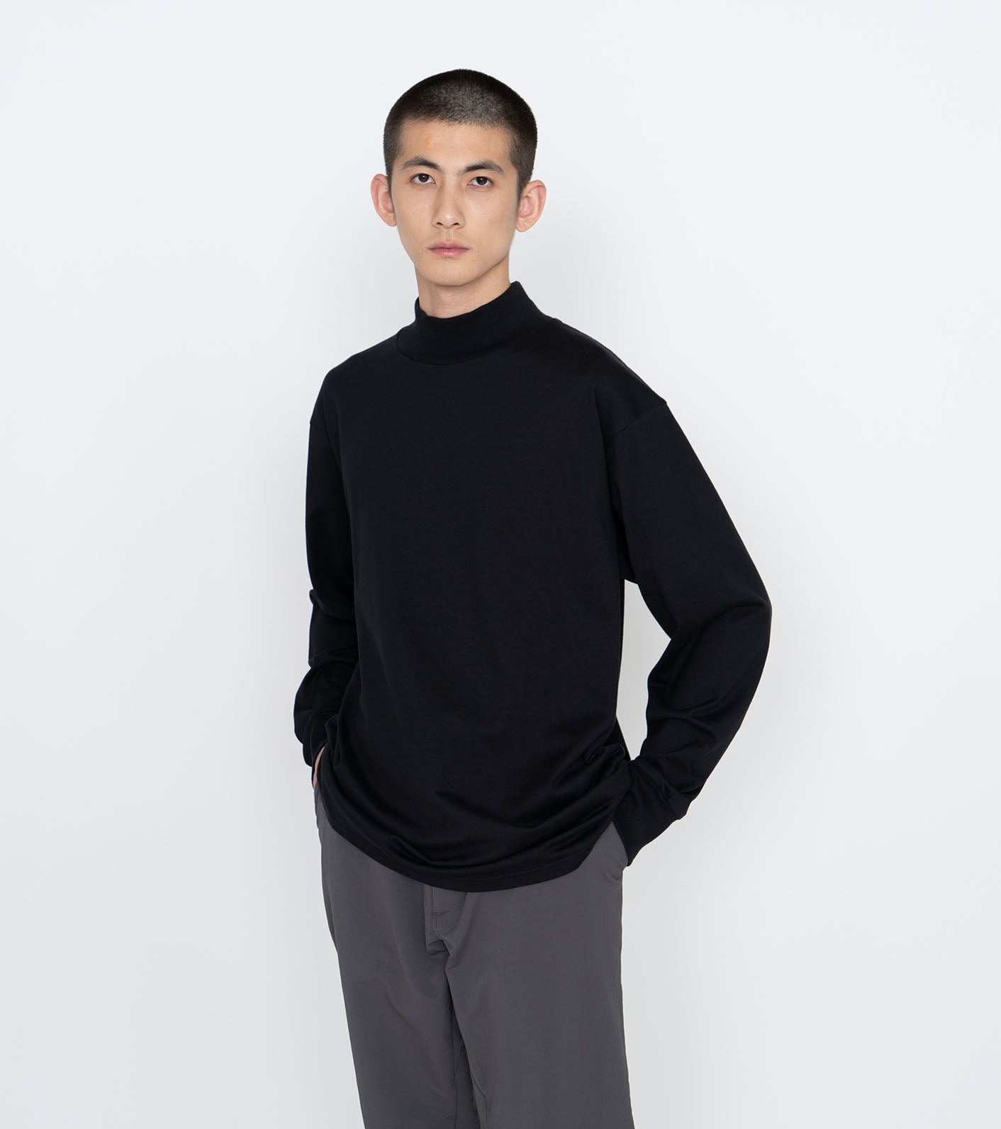 L/S Mock Neck Tee – nanamica NEW YORK