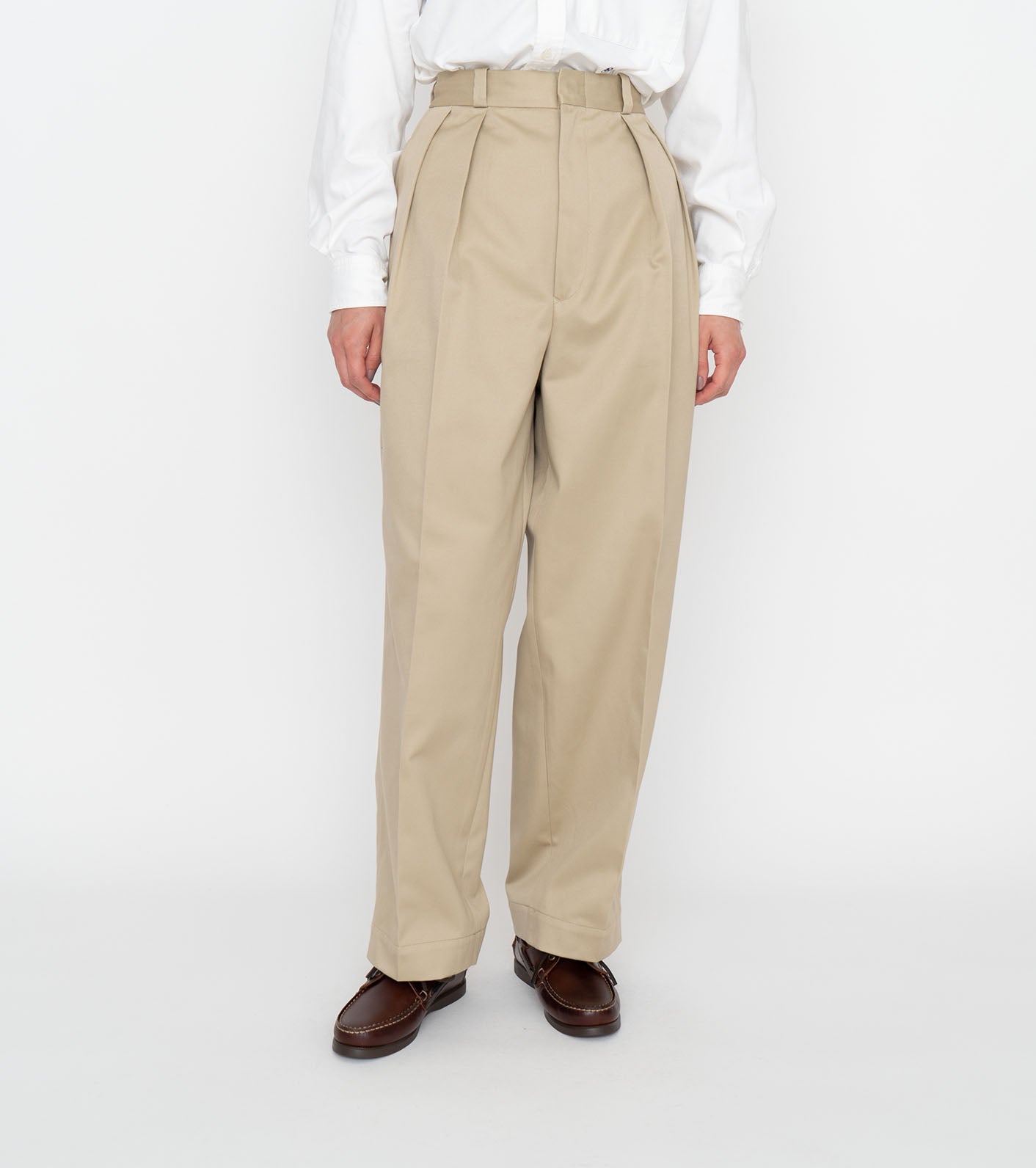 Double Pleat Chino Pants – nanamica NEW YORK